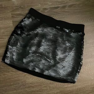 Bcbgmaxazria Womens Side Zip Sequin Mini Skirt